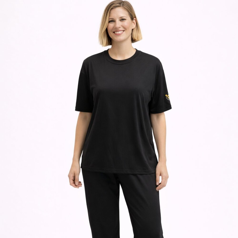True Religion Black Lounge Top Relaxed Fit Size Large